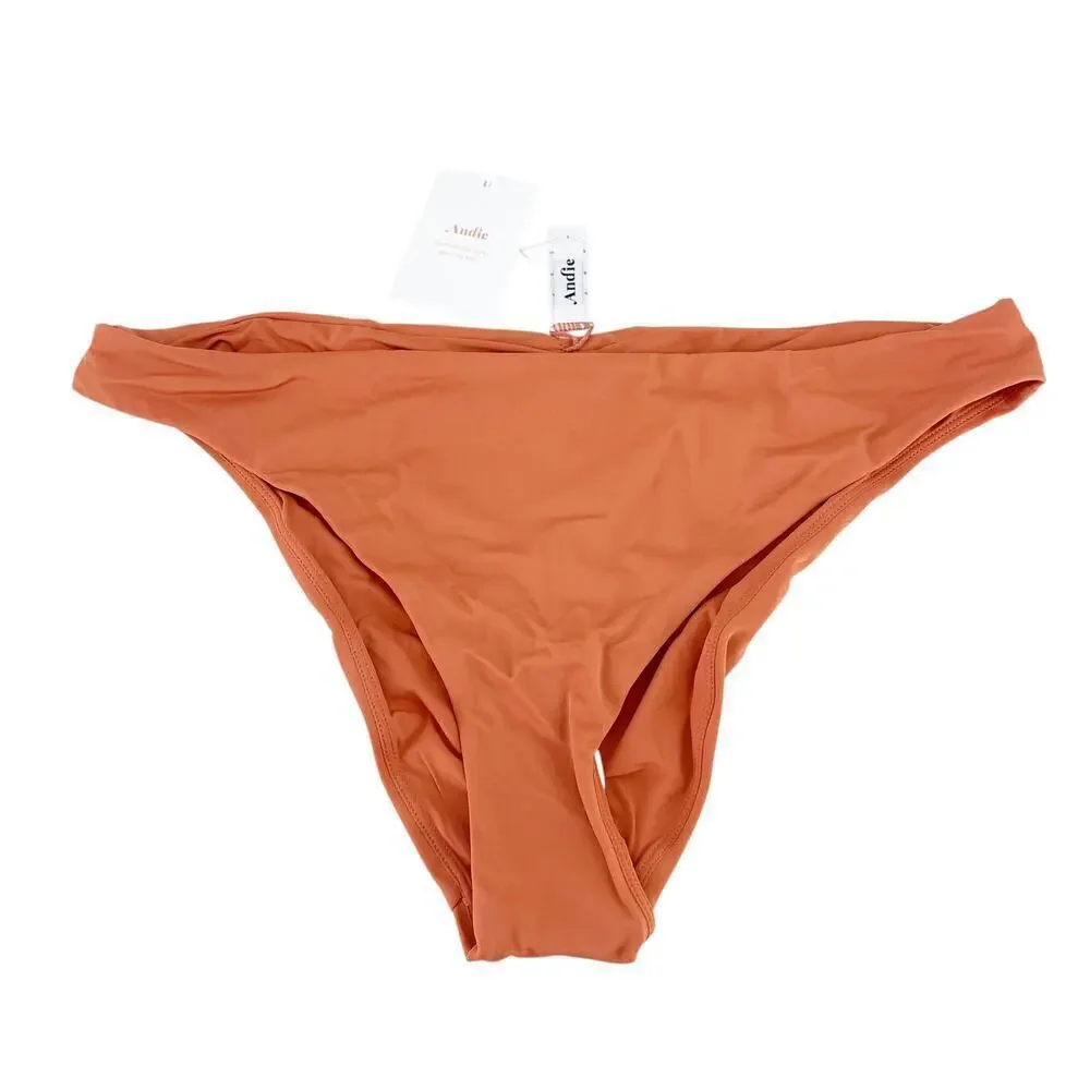 Andie Swim The Symi Bikini Bottom in Cedar - Size Large, NEW WITH TAGS!
